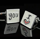 iGame Wedding Cuff Links 'I LOVE YOU'