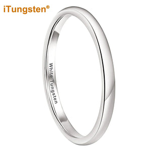 Tungsten 2-10mm Ring Men Women Couple Engagement Wedding Band