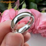Tungsten 2-10mm Ring Men Women Couple Engagement Wedding Band