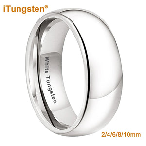 Tungsten 2-10mm Ring Men Women Couple Engagement Wedding Band