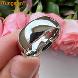Tungsten 2-10mm Ring Men Women Couple Engagement Wedding Band