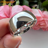 Tungsten 2-10mm Ring Men Women Couple Engagement Wedding Band