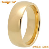 Plated Tungsten Ring for Men Women Couple Engagement Wedding Band