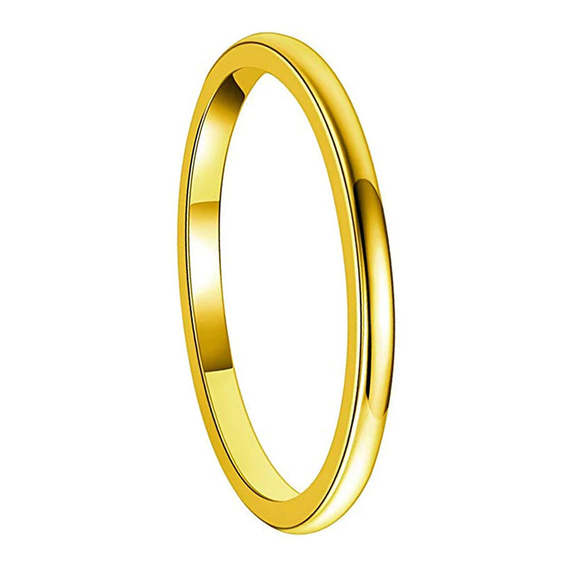Plated Tungsten Ring for Men Women Couple Engagement Wedding Band
