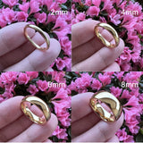 Plated Tungsten Ring for Men Women Couple Engagement Wedding Band