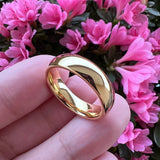 Plated Tungsten Ring for Men Women Couple Engagement Wedding Band