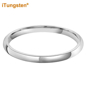 2mm Tungsten Women's Ring Classic Wedding Band Comfort Fit