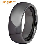 6mm 8mm Tungsten Band Men Women Engagement Wedding Ring