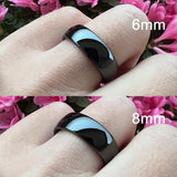 6mm 8mm Tungsten Band Men Women Engagement Wedding Ring
