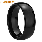 6mm 8mm Tungsten Band Men Women Engagement Wedding Ring