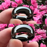 6mm 8mm Tungsten Band Men Women Engagement Wedding Ring