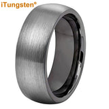 Tungsten Carbide Ring 6mm 8mm for Men Women Wedding Band