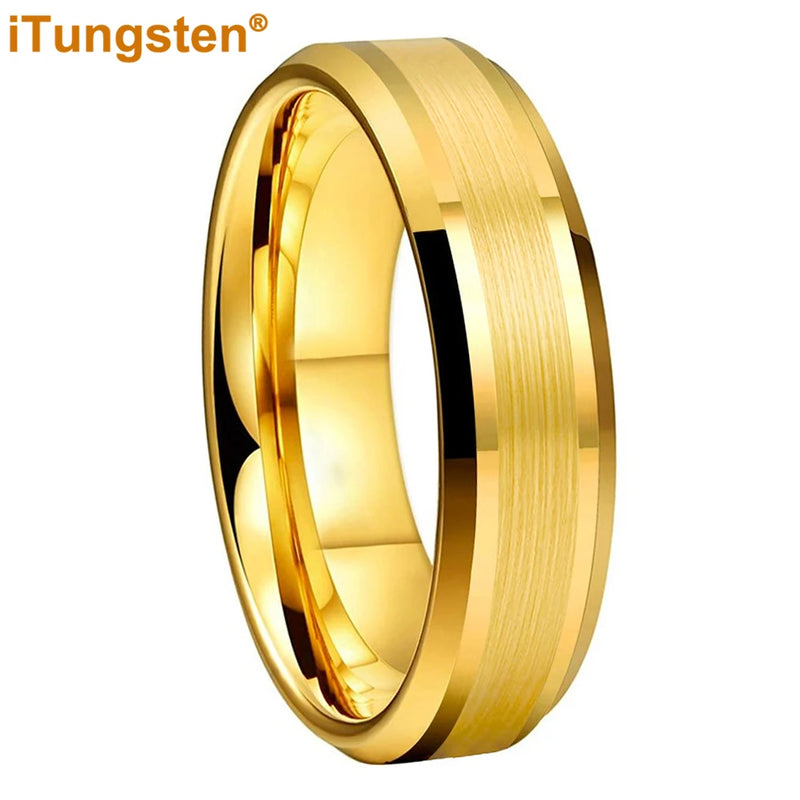 Plated Tungsten Engagement Wedding Band Ring for Couple