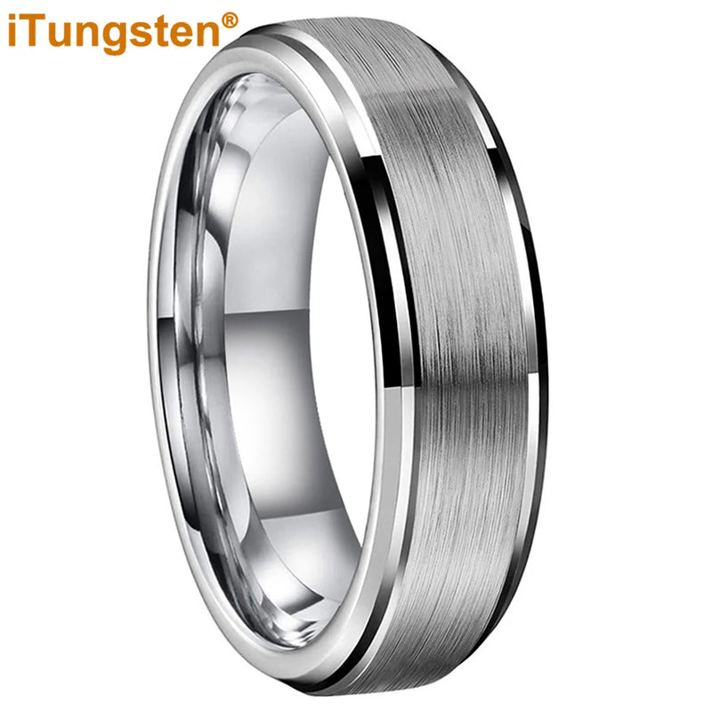 Tungsten Carbide Wedding Band Men Women Couple Engagement Ring