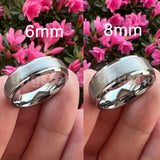 Tungsten Carbide Wedding Band Men Women Couple Engagement Ring