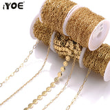 1 Meter Copper Chain Necklace for Jewelry Making DIY Craft