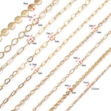 1 Meter Copper Chain Necklace for Jewelry Making DIY Craft