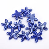 18mm Starfish Ceramic Beads Big Hole Loose Porcelain Beads