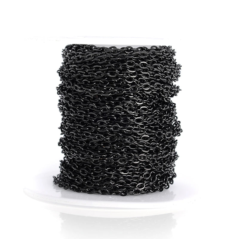 2 Meters Stainless Steel O Necklace Chains DIY Jewelry Findings