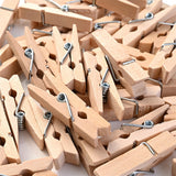 20pcs Wooden Photo Postcard Clothes Clips for DIY Wedding Party Decor