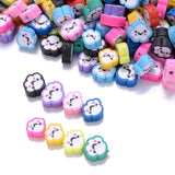 Cartoon Cloud Smiley Spacer Beads for DIY Jewelry Making