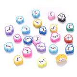 Cartoon Cloud Smiley Spacer Beads for DIY Jewelry Making