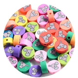Mix Animal Clay Beads Polymer Clay Owl Rabbit Cat Dog Insect Spacer Beads