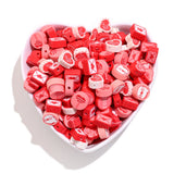 Mix Red Lucky Clay Beads Envelope Heart Rose Love Beads
