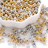 3mm CCB Spacer Beads Plated Round Seed Beads for Jewelry Making