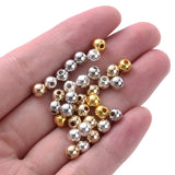 3mm CCB Spacer Beads Plated Round Seed Beads for Jewelry Making