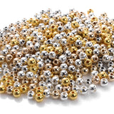 3mm CCB Spacer Beads Plated Round Seed Beads for Jewelry Making