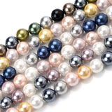 Natural Shell Pearl Beads Round Spacer Mix for DIY Craft