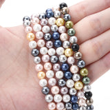 Natural Shell Pearl Beads Round Spacer Mix for DIY Craft