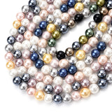 Natural Shell Pearl Beads Round Spacer Mix for DIY Craft