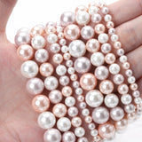Natural Shell Pearl Beads Round Spacer Mix for DIY Craft