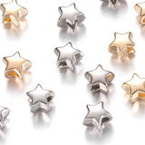 100pcs 10mm Mix Big Hole Star CCB Beads Plastic Loose Spacer Beads