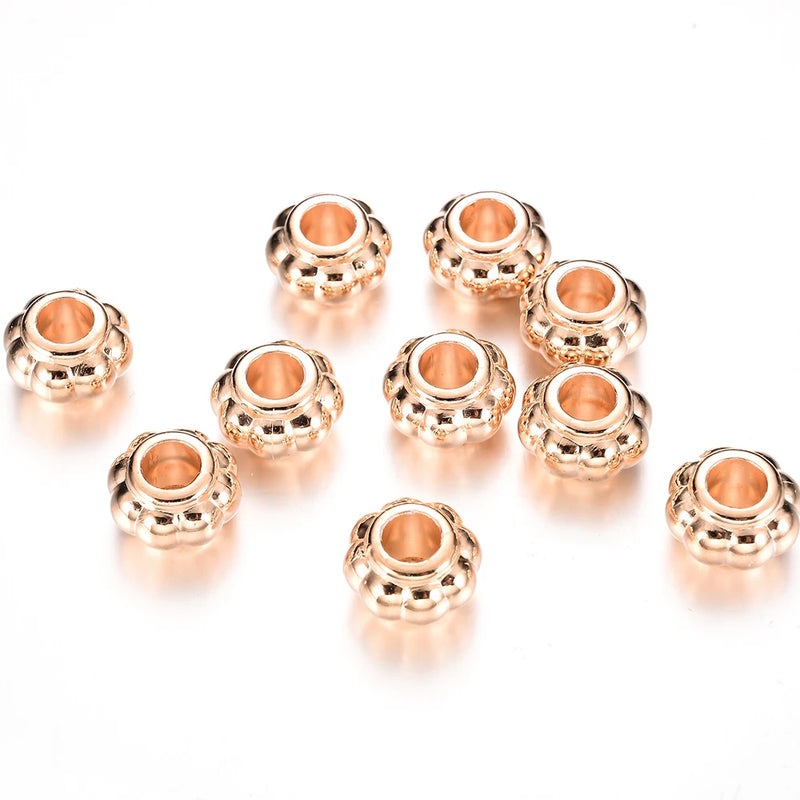 9X13mm Big Hole Flower CCB Beads Loose Spacer Plastic Beads For Jewelry Making