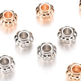 9X13mm Big Hole Flower CCB Beads Loose Spacer Plastic Beads For Jewelry Making