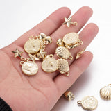 Acrylic Flower Clock Heart Charm CCB Charms for Jewelry Making
