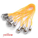 50-100pcs Nylon Thread Rope Keychain Strap Cords