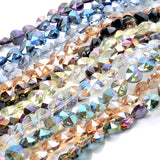 60/80pcs Crystal Heart Beads Rhinestone Spacer for DIY Bracelet Necklace