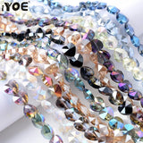 60/80pcs Crystal Heart Beads Rhinestone Spacer for DIY Bracelet Necklace