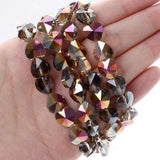 60/80pcs Crystal Heart Beads Rhinestone Spacer for DIY Bracelet Necklace