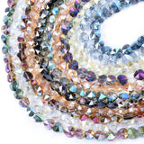 60/80pcs Crystal Heart Beads Rhinestone Spacer for DIY Bracelet Necklace