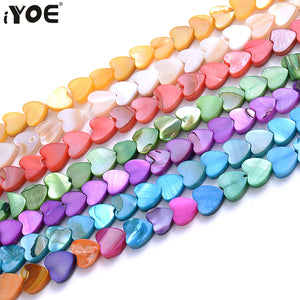 70pcs/Lot Natural Shell Heart Beads 6mm for Jewelry Making DIY Necklace Earring