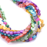70pcs/Lot Natural Shell Heart Beads 6mm for Jewelry Making DIY Necklace Earring