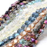 80pcs 10mm Flower Rhinestone Crystal Beads Birthstone Spacer Loose Beads