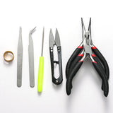 8pcs Jewelry Making Tools Kit Pliers Scissors Tweezers Beading DIY