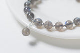 925 Sterling Silver Natural Grey Moonstone Bracelet