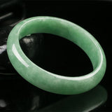 Zheru Jewelry Natural Myanmar Emerald 54-64mm Green Bracelet Princess Jewelry